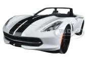 2014 Chevrolet Corvette Stingray Convertible White/Black ""Modern Muscle"" 1/24 Diecast Model Car by Maisto