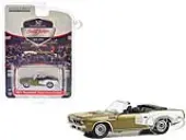 1971 Plymouth Barracuda 383 Convertible Tawny Gold Metallic and White (Lot 1071) Barrett Jackson ""Scottsdale Edition"" Series 13 1/64 Diecast Model Ca