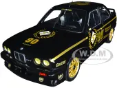 1990 BMW E30 M3 Black ""Solido 90th Anniversary"" Livery Limited Edition ""Competition"" Series 1/18 Diecast Model Car by Solido