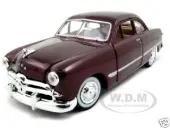 1949 Ford Coupe Burgundy 1/24 Diecast Model Car by Motormax