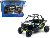 Polaris RZR XP 1000 Dune Buggy White Lightning and Bright Green 1/18 Diecast Model by New Ray