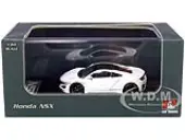 Honda NSX White with Carbon Top 1/64 Diecast Model Car by LCD Models