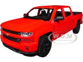 2017 Chevrolet Silverado Pickup Truck Red ""NEX Models"" Series 1/29 Diecast Model Car by Welly