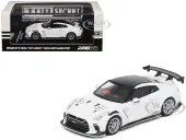 Nissan GT-R (R35) ""Top Secret"" RHD (Right Hand Drive) White with Black Top ""Tokyo Auto Salon 2021"" 1/64 Diecast Model Car by Inno Models