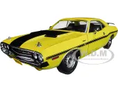 1970 Dodge Challenger R/T Yellow with Matt Black Stripes ""NCIS"" (2003) TV Series 1/18 Diecast Model Car by Greenlight