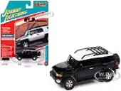 2007 Toyota FJ Cruiser Black Diamond with White Top and Roofrack ""Classic Gold Collection"" Series Limited Edition 1/64 Diecast Model Car by Johnny Li