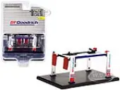 Adjustable Four-Post Lift ""BFGoodrich"" White and Red ""Four-Post Lifts"" ""Four-Post Lifts"" Series 4 1/64 Diecast Model by Greenlight