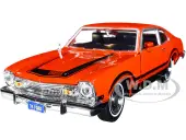 1974 Ford Maverick Grabber Orange with Black Stripes ""Forgotten Classics"" Series 1/24 Diecast Model Car by Motormax