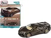 2020 Chevrolet Corvette Zeus Bronze Metallic ""Sports Cars"" Limited Edition 1/64 Diecast Model Car by Auto World