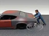 Mechanic Ken Figurine for 1/24 Scale Model Cars by American Diorama