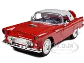 1956 Ford Thunderbird Red 1/24 Diecast Car Model by Motormax