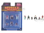""Muscle Mechanics"" 6 piece Diecast Figure Set (6 Figures) Limited Edition for 1/64 Scale Models by American Diorama