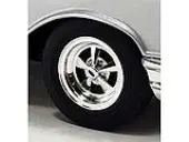 Chevy Rally Wheels and Tires Set of 4 pieces from ""1957 Chevrolet 150 Street Strip"" for 1/18 Scale Models by ACME