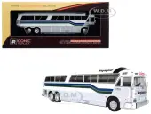 1970 MCI MC-7 Challenger Intercity Motorcoach ""Voyageur"" ""Destination Montreal"" (Canada) White and Silver with Stripes ""Vintage Bus &amp; Motorcoach