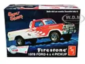 Skill 2 Model Kit 1978 Ford 4x4 Pickup Truck ""Firestone Super Stones"" 1/25 Scale Model by AMT