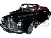 1941 Chevrolet Special Deluxe Convertible Black with Red Interior ""Low Rider Collection"" 1/24 Diecast Model Car by Welly