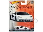 Lamborghini Countach LPI 800-4 White ""Spettacolare"" Series Diecast Model Car by Hot Wheels