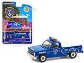 1981 Chevrolet C-10 Custom Deluxe Pickup Truck Blue with White Truck Bed Cover ""Conrail (Consolidated Rail Corporation) Police"" ""Hobby Exclusive"" 1/6