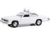 1976-1977 Pontiac LeMans Enforcer White ""Hot Pursuit"" ""Hobby Exclusive"" Series 1/64 Diecast Model Car by Greenlight