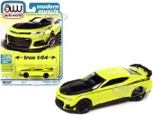 2019 Chevrolet Camaro Nickey ZL1 1LE Shock Yellow with Matt Black Hood and Stripes ""Modern Muscle"" Limited Edition to 14670 pieces Worldwide 1/64 Die
