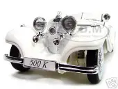 1936 Mercedes Benz 500 K Special Roadster White 1/18 Diecast Model Car by Maisto