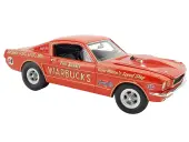 1965 Ford Mustang A/FX ""Warbucks - Phil Bonner"" Orange with Graphics Limited Edition to 372 pieces Worldwide 1/18 Diecast Model Car by ACME