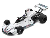 Brabham BT44B 7 Carlos Reutemann ""Martini Racing"" Winner Formula One F1 ""German GP"" (1975) with Acrylic Display Case with Acrylic Display Case 1/18 M