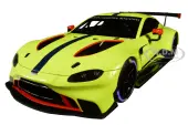 2018 Aston Martin Vantage GTE Le Mans PRO Presentation Car Lemon Green Metallic with Carbon and Red Accents ""Aston Martin Racing"" 1/18 Model Car by A