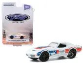 1972 Chevrolet Corvette ""BFGoodrich"" White with Red and Blue Stripes ""Detroit Speed Inc."" Series 1 1/64 Diecast Model Car by Greenlight