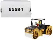 CAT Caterpillar CB-13 Tandem Vibratory Roller with ROPS (Roll Over Protective Structure) and Operator ""High Line Series"" 1/50 Diecast Model by Diecas