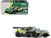 Aston Martin GT3 21 Green Metallic ""N24 2024"" 1/64 Diecast Model Car by Pop Race