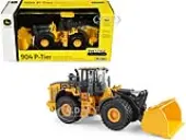 John Deere 904 P-Tier Wheel Loader Yellow and Gray ""Prestige Collection"" 1/50 Diecast Model by ERTL TOMY