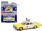 1974 Dodge Monaco Yellow and White ""Las Vegas Metropolitan Police Department"" (Nevada) ""Hot Pursuit"" Series 38 1/64 Diecast Model Car by Greenlight