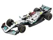 Mercedes-AMG W13 E Performance 44 Lewis Hamilton ""Petronas"" Formula One F1 Belgian GP (2022) with Acrylic Display Case 1/18 Model Car by Spark