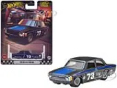 1973 Volvo 142 GL 73 Black with Blue Stripes and Hood ""Boulevard"" Series Diecast Model Car by Hot Wheels