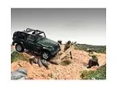 ""4X4 Mechanics"" 2 Piece Diecast Figure Set 4 for 1/43 Scale Models by American Diorama