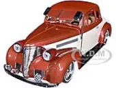 1939 Chevrolet Coupe Lowrider Beige and Brown Metallic ""Get Low"" Series 1/24 Diecast Model Car by Motormax
