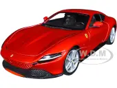 Ferrari Roma Red Metallic ""Race  Play"" Series 1/24 Diecast Model Car by Bburago