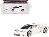 Bugatti EB110 Super Sport Bianco Monaco White 1/43 Model Car by True Scale Miniatures