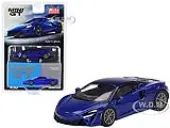McLaren Artura Volcano Blue Metallic Limited Edition to 3000 pieces Worldwide 1/64 Diecast Model Car by Mini GT