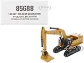CAT Caterpillar 395 Next-Generation Hydraulic Excavator (General Purpose Version) Yellow with Additional Tools ""High Line Series"" 1/87 (HO) Diecast M