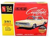 Skill 2 Model Kit 1964 Oldsmobile Cutlass 442 Hardtop 3-in-1 Kit 1/25 Scale Model by AMT