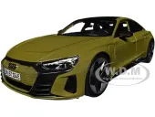 2022 Audi RS e-tron GT Dark Green with Sunroof 1/18 Diecast Model Car by Bburago