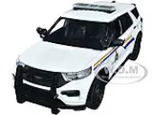 2022 Ford Police Interceptor Utility ""RCMP (Royal Canadian Mounted Police)"" White 1/24 Diecast Model Car by Motormax