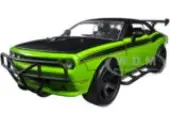 Lettys Dodge Challenger SRT8 Off Road Green and Black ""Fast &amp; Furious"" Movie 1/24 Diecast Model Car by Jada