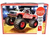 Skill 2 Model Kit Chevrolet Silverado Monster Truck ""Coca-Cola"" 1/25 Scale Model by AMT