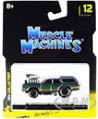 1970 Oldsmobile Vista Cruiser 442 Green Metallic with Gold Stripes 1/64 Diecast Model Car by Muscle Machines