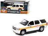 2011 Chevrolet Tahoe White with Stripes FDNY ""Fire Department City of New York"" 1/43 Diecast Model Car by Greenlight