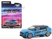 2022 Ford Mustang Mach-E Police Blue with Black Top ""All-Electric Pilot Program Vehicle"" ""Hobby Exclusive"" Series 1/64 Diecast Model Car by Greenligh