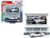 1967 Buick GS 400 White with ""Buick"" City Billboard ""Johnny Lightning 50th Anniversary"" 1/64 Diecast Model Car by Johnny Lightning